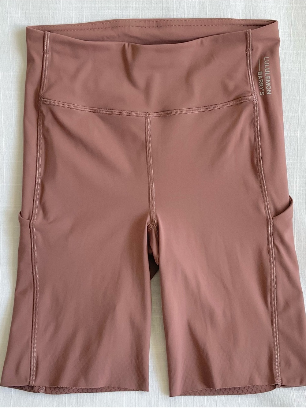 Lululemon⁠ x Barry’s | High Rise Biker Shorts Pink Dust | 4